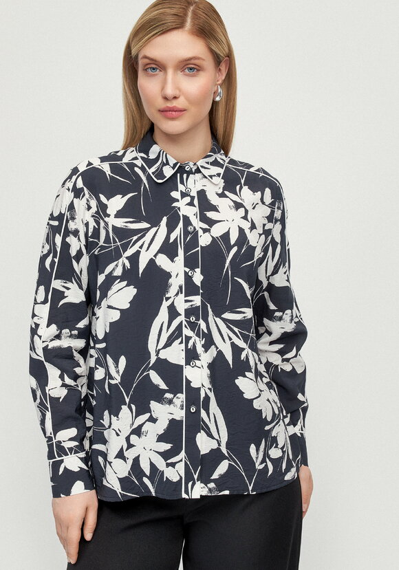 Блуза контрастными лампасами Катрин шир.  580, рис. 12