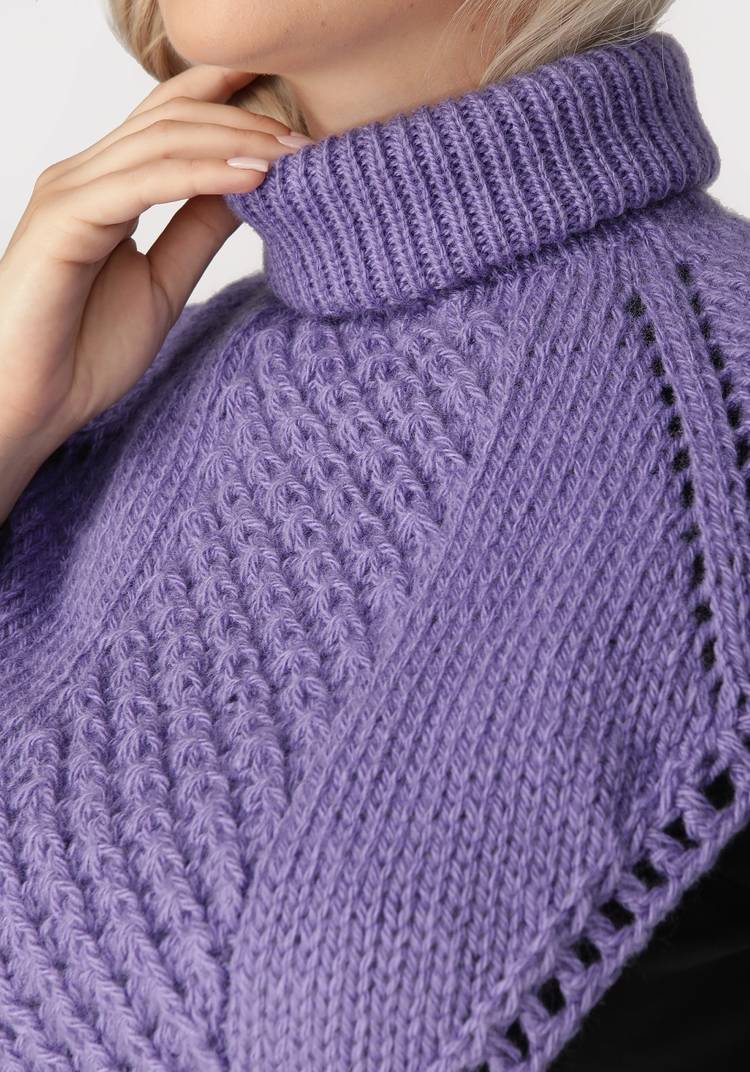 Манишка вязаная шир.  750, рис. 20