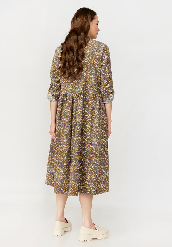 Платье свободного кроя со сборкой на талии шир.  580, рис. 11