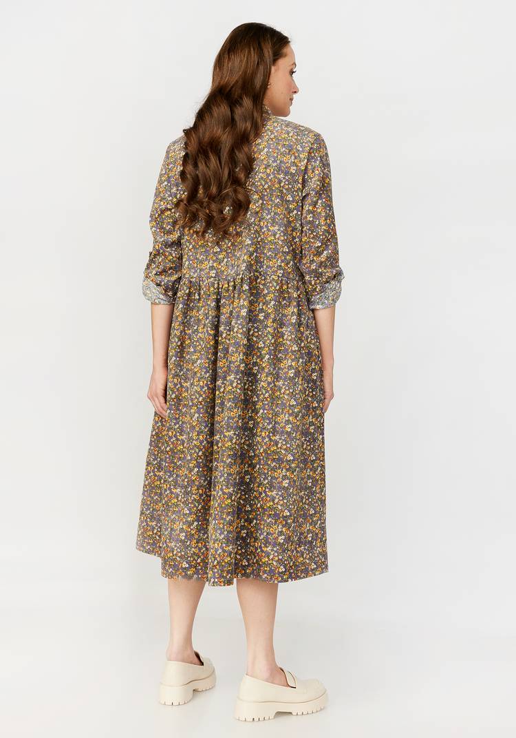 Платье свободного кроя со сборкой на талии шир.  750, рис. 11