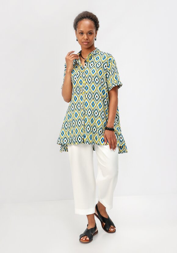 Блуза с геометрическим рисунком шир.  580, рис. 10