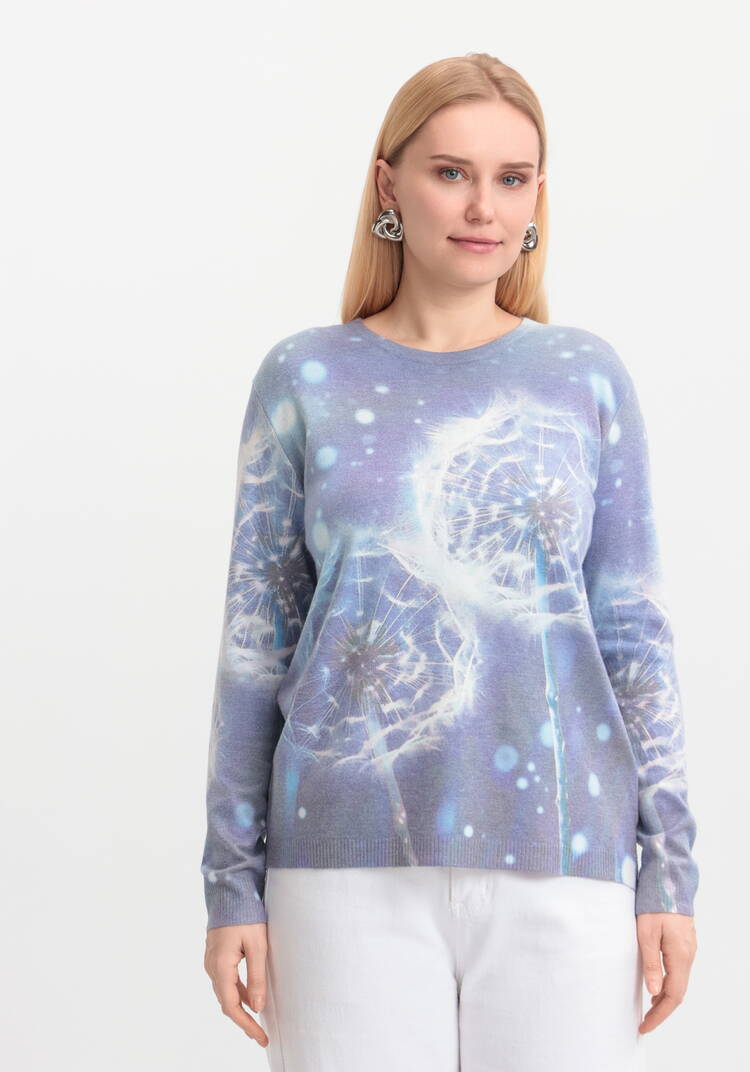 Джемпер Цветочная симфония шир.  750, рис. 24