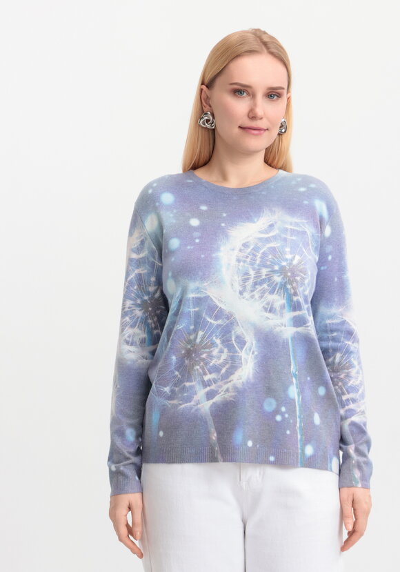 Джемпер Цветочная симфония шир.  580, рис. 24