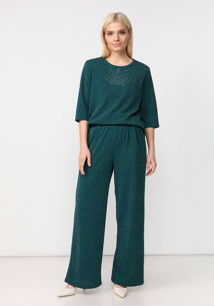 Брюки свободного кроя с метанитью шир.  750, рис. 28