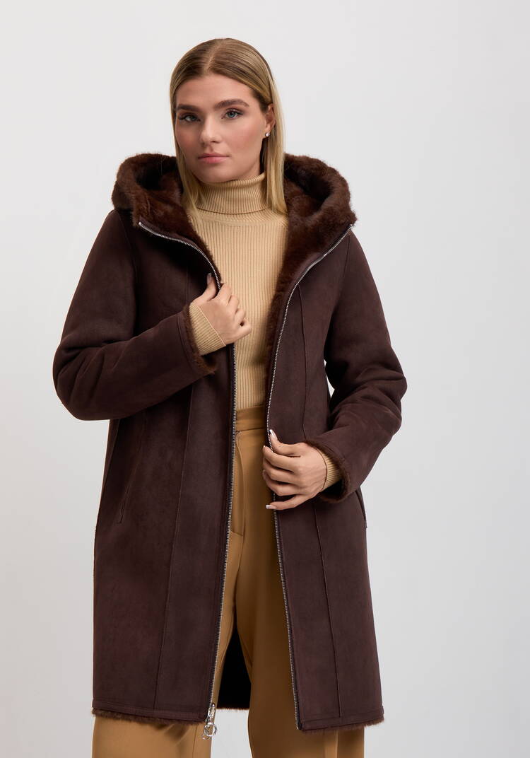 Шуба двухсторонняя Грейс шир.  750, рис. 11