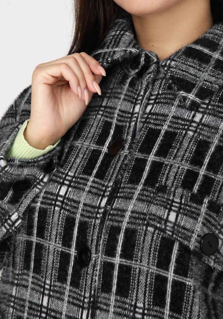 Полупальто на пуговицах с принтом шир.  750, рис. 4