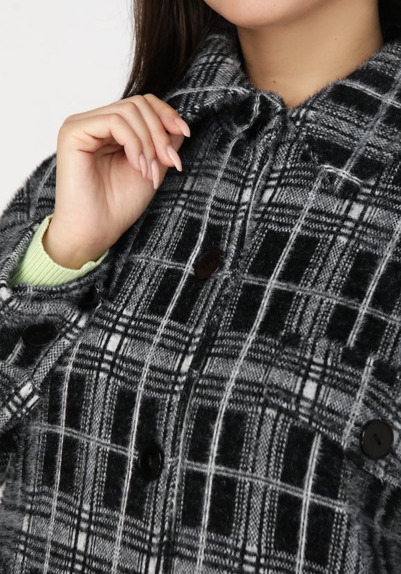 Полупальто на пуговицах с принтом шир.  580, рис. 4