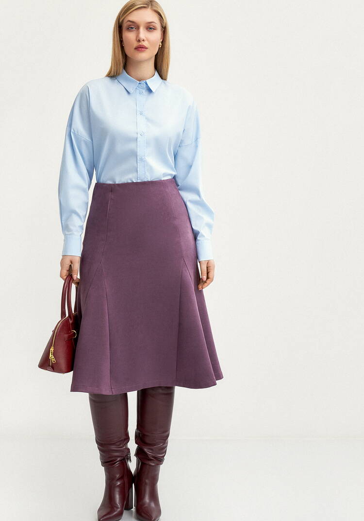 Юбка-годе из эко-замши шир.  750, рис. 15