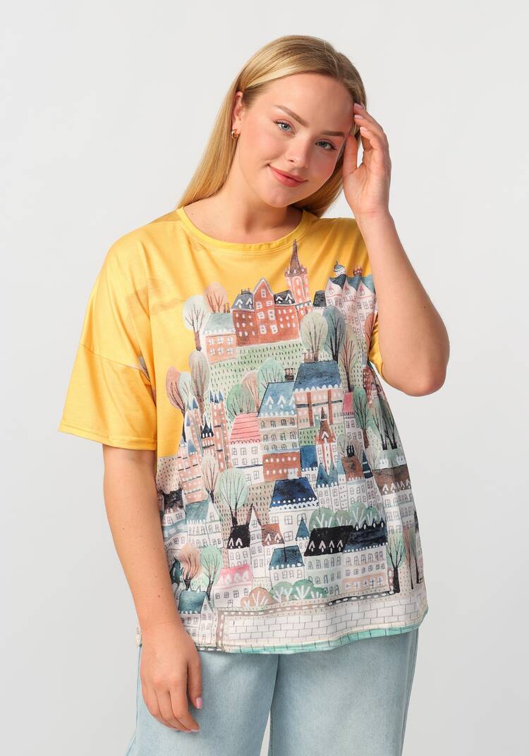 Блуза Дизайнерская находка шир.  750, рис. 6