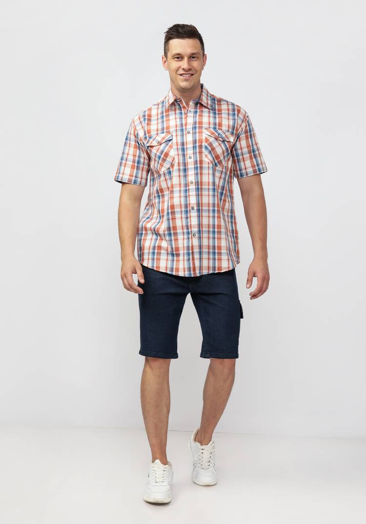 Рубашка из поплина в клетку Базиль шир.  750, рис. 2