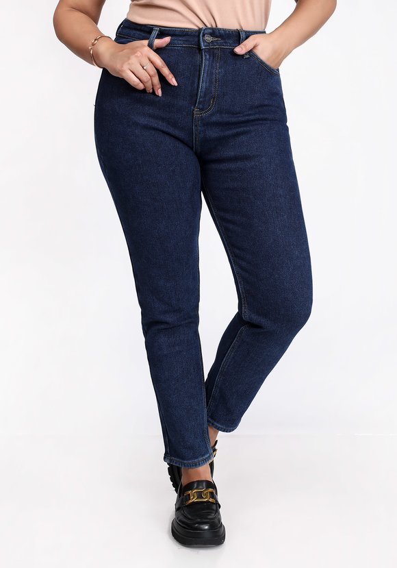 Джинсы классические на флисе шир.  580, рис. 1