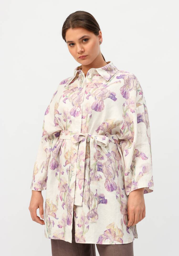 Рубашка удлиненная на поясе шир.  750, рис. 26