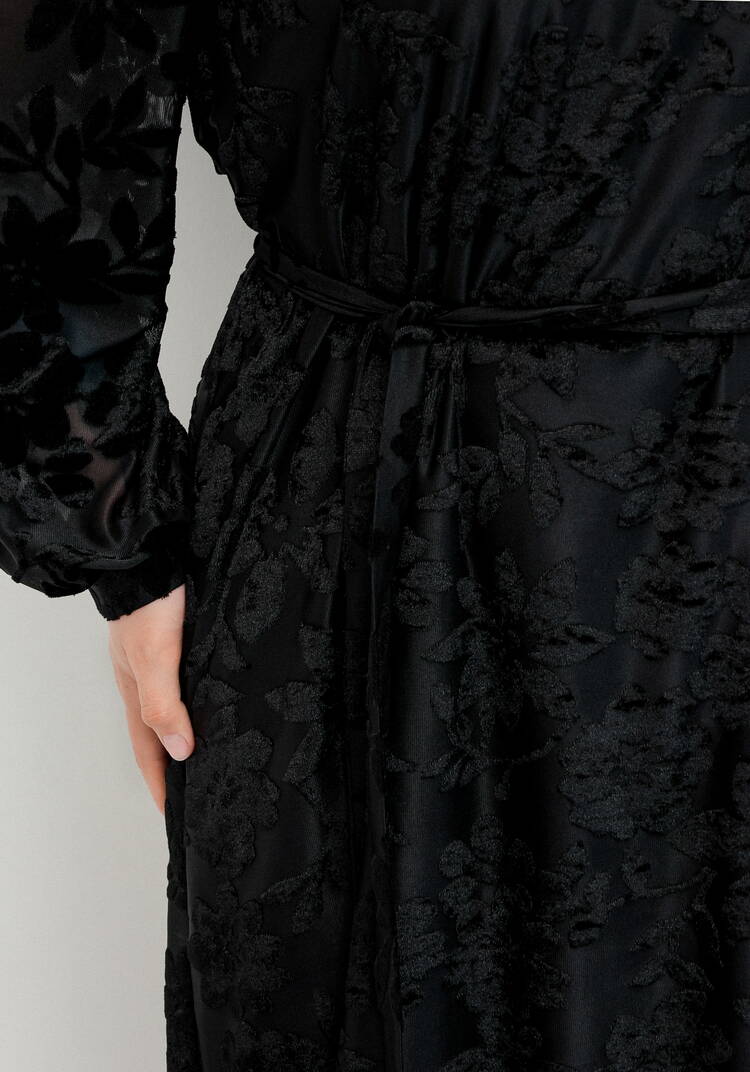 Платье с цветами из бархата шир.  750, рис. 14