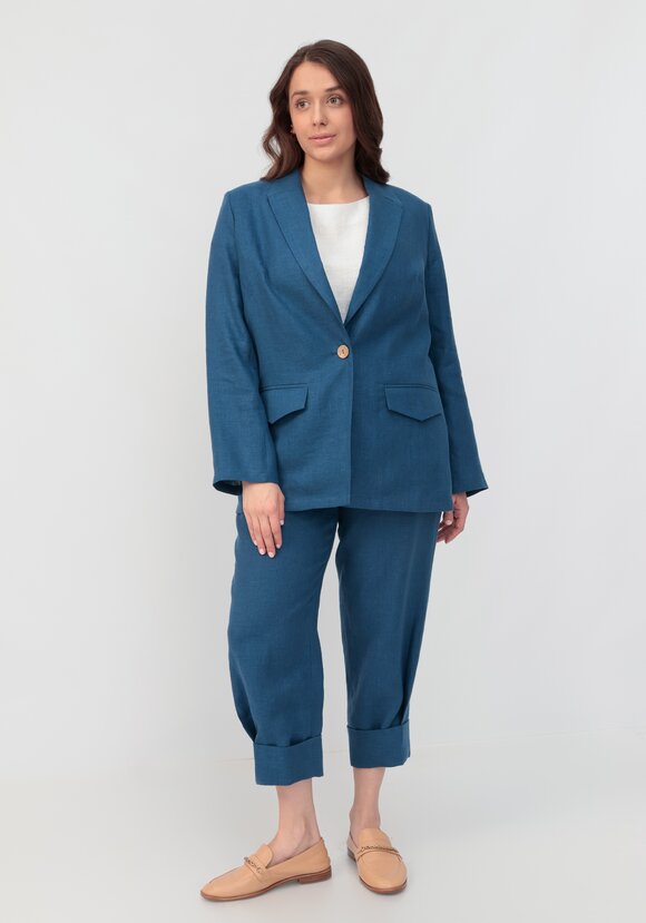 Пиджак из льна Мила шир.  580, рис. 2