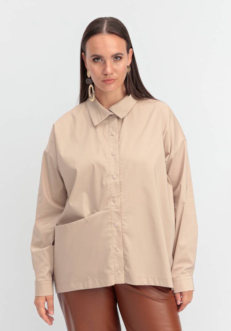 Рубашка с объемным карманом шир.  750, рис. 9