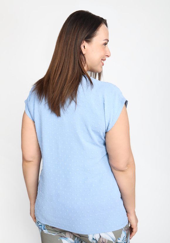 Топ однотонный со спущенным рукавом шир.  580, рис. 6