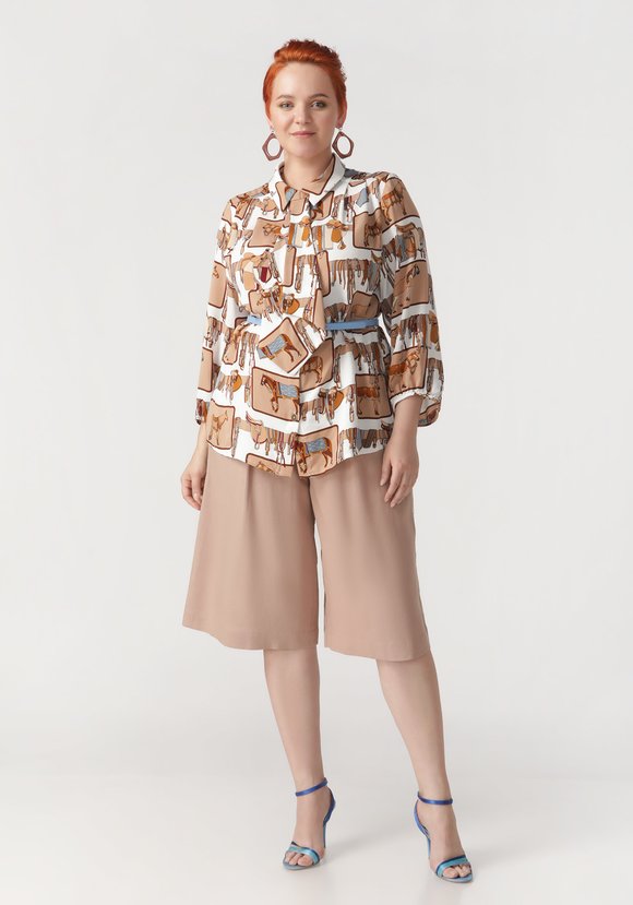 Бермуды на резинке с карманами шир.  580, рис. 2