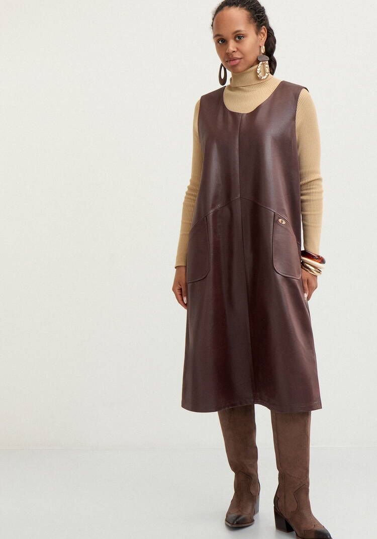 Сарафан трикотажный с напылением под кожу шир.  750, рис. 7