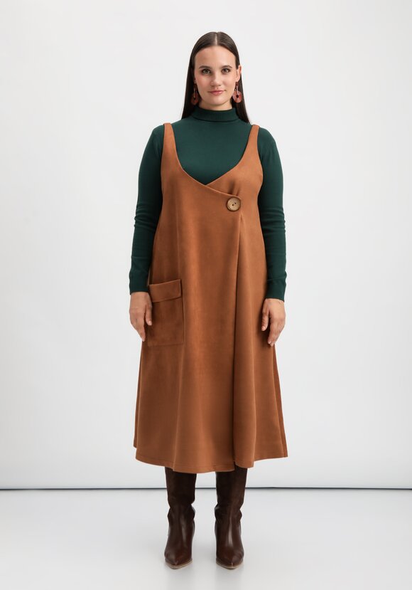 Сарафан оверсайз с накладным карманом шир.  580, рис. 4