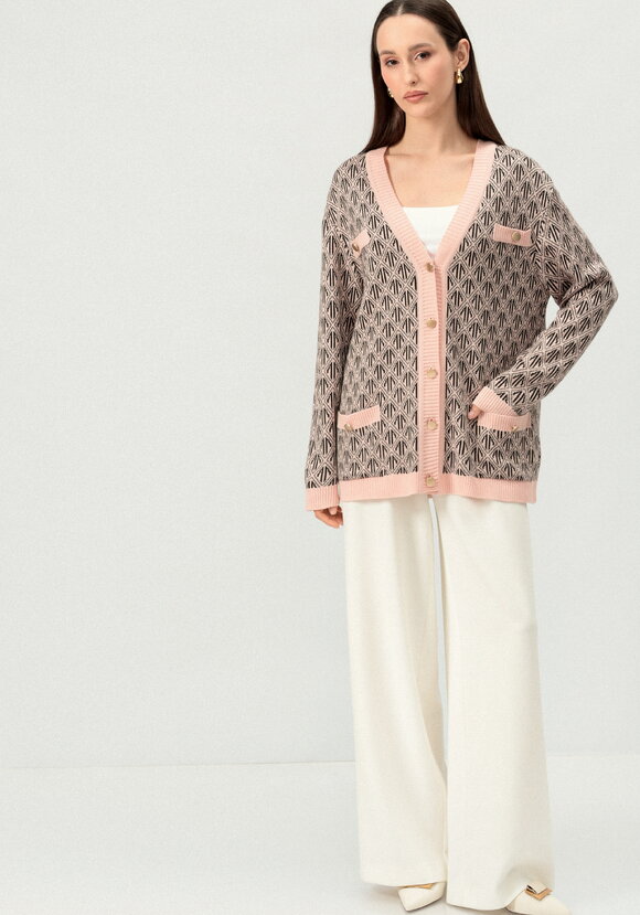 Кардиган удлиненный с графичным орнаментом шир.  580, рис. 8