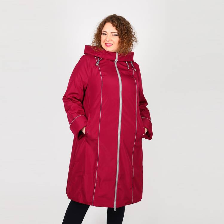 Пальто на молнии с капюшоном и карманами шир.  750, рис. 11