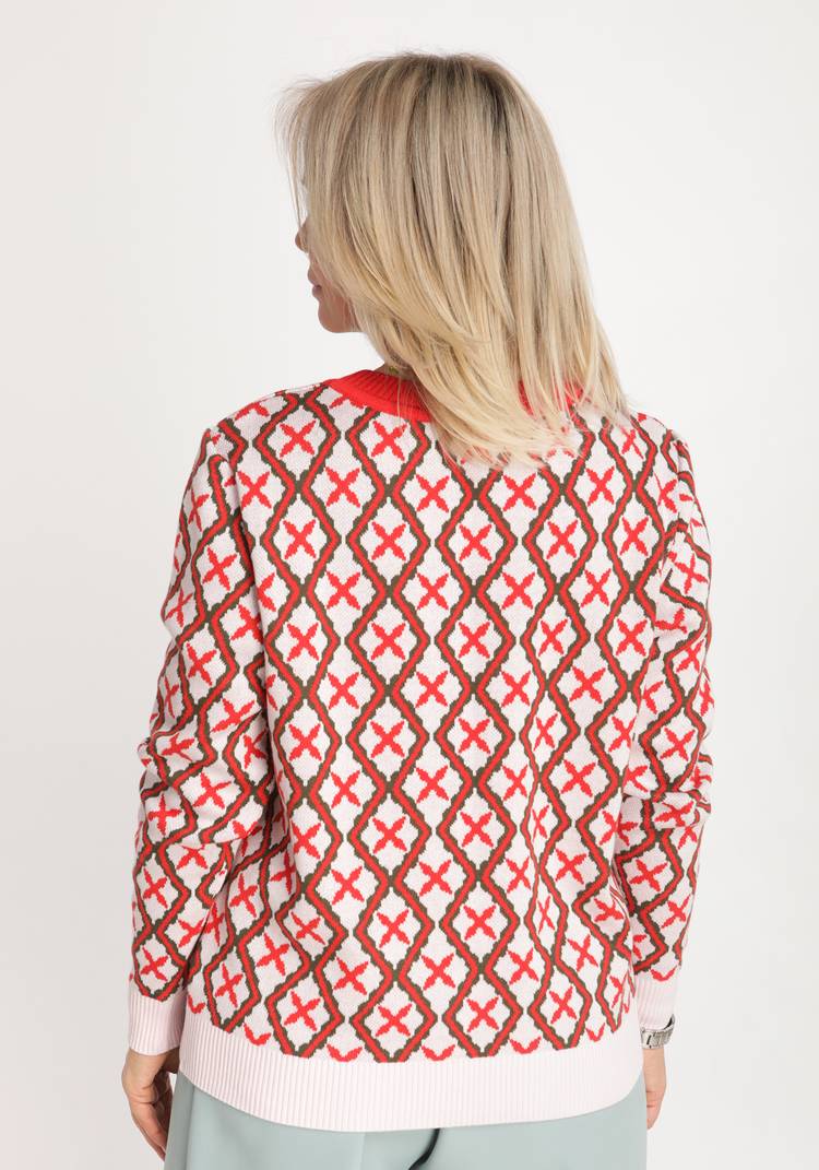 Джемпер с рисунком и декором в виде бусин шир.  750, рис. 6