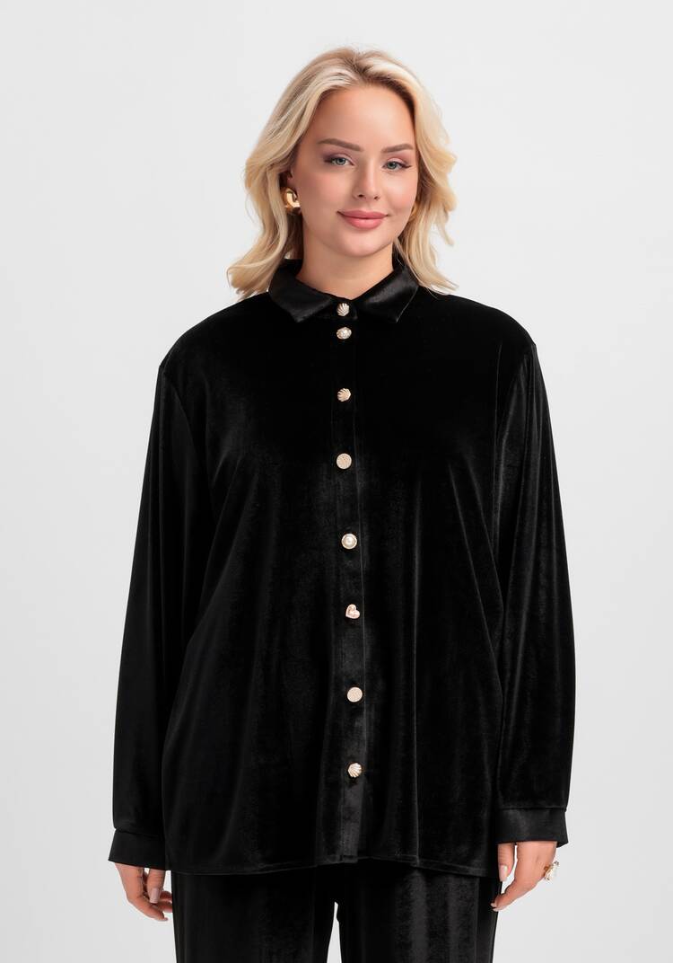 Блуза с дизайнерскими пуговицами шир.  750, рис. 13