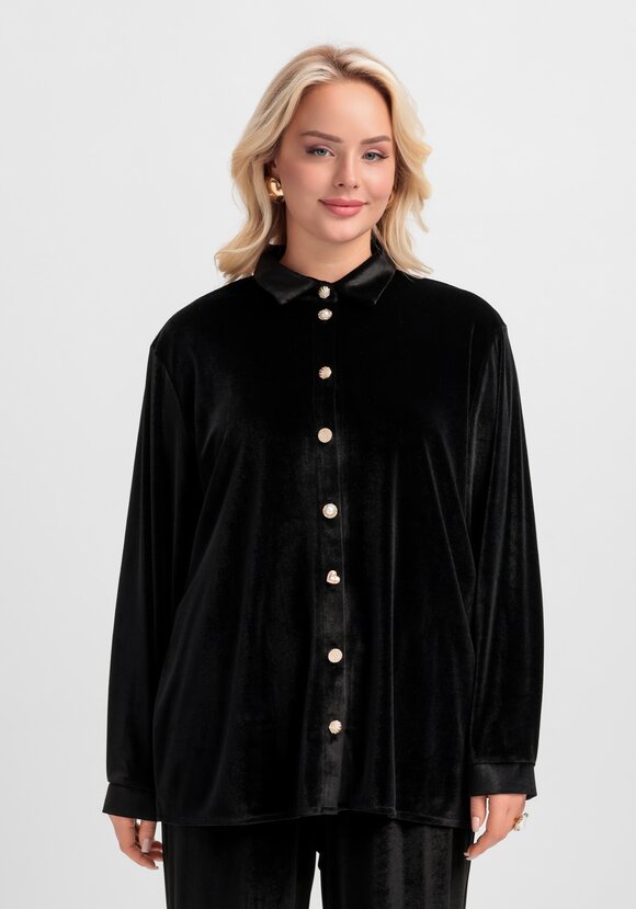 Блуза с дизайнерскими пуговицами шир.  580, рис. 13