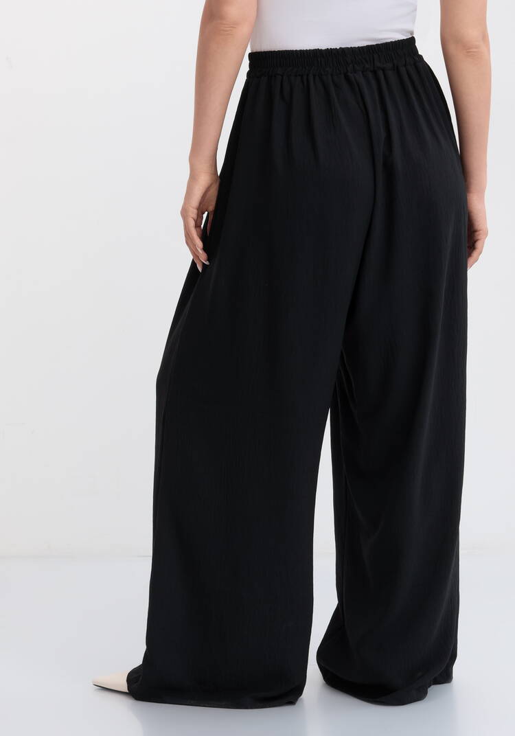 Брюки палаццо с поясом на резинке шир.  750, рис. 8