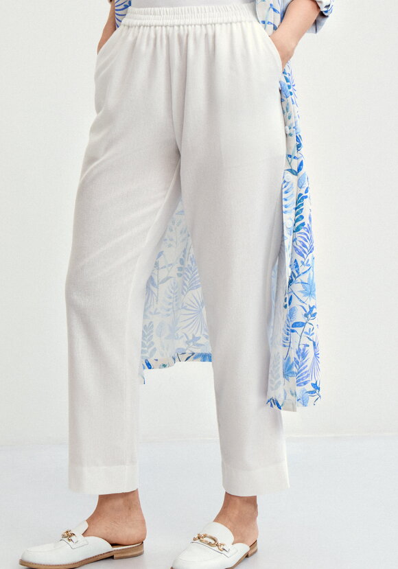 Брюки прямые изо льна шир.  580, рис. 10