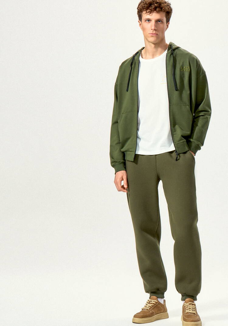 Брюки утеплённые из футера на резинке шир.  750, рис. 7