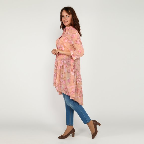 Туника расклешенного кроя с пуговицами шир.  580, рис. 2