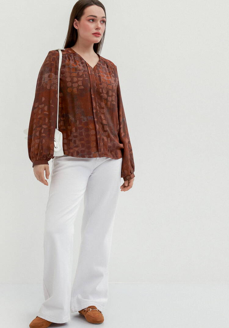 Блуза свободного кроя Омега шир.  750, рис. 10