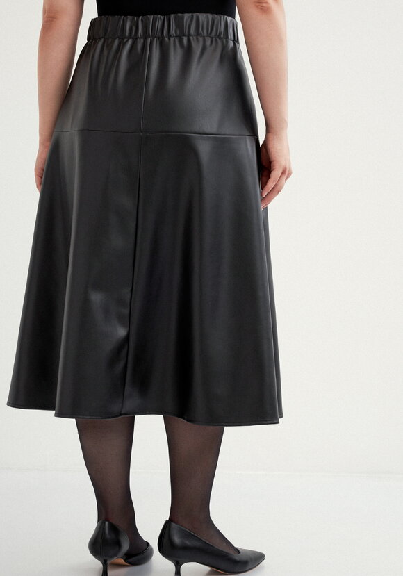 Юбка годе из экокожи шир.  580, рис. 19