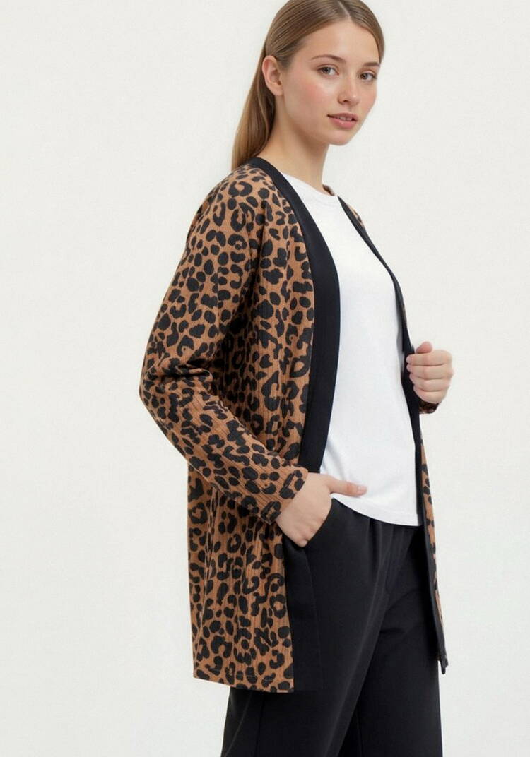 Кардиган с aнималистичным принтом шир.  750, рис. 21