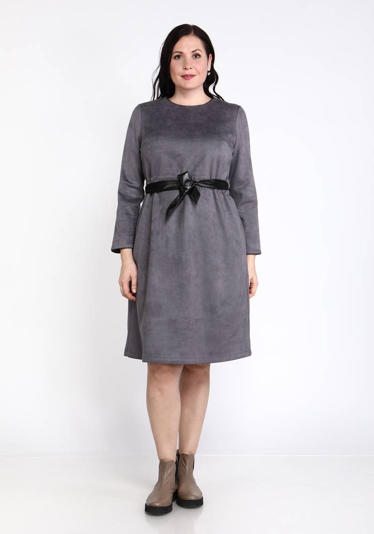 Платье с кулиской из эко-замши шир.  750, рис. 9