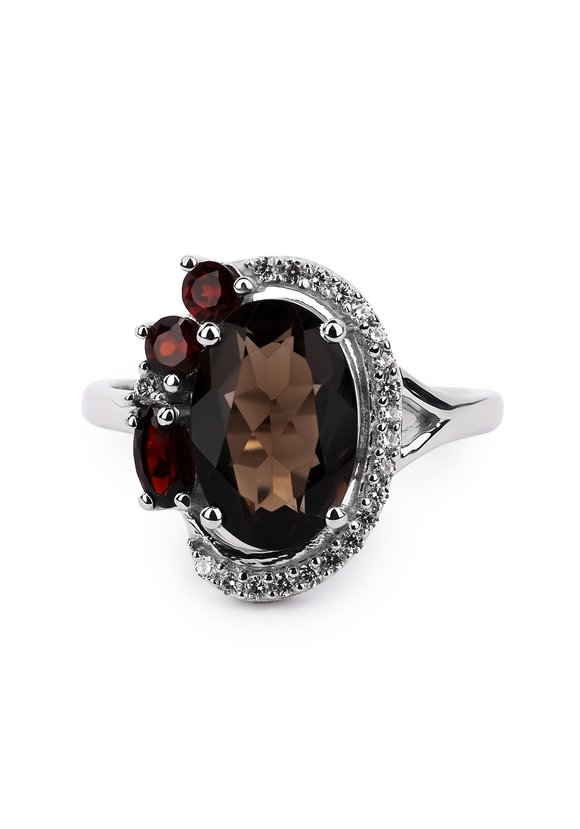 Кольцо серебряное Яркий акцент шир.  580, рис. 2