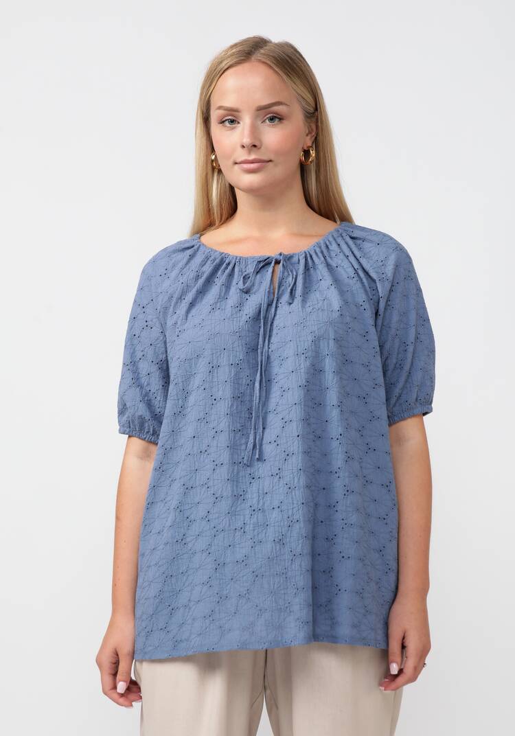 Блуза из шитья свободного кроя шир.  750, рис. 9