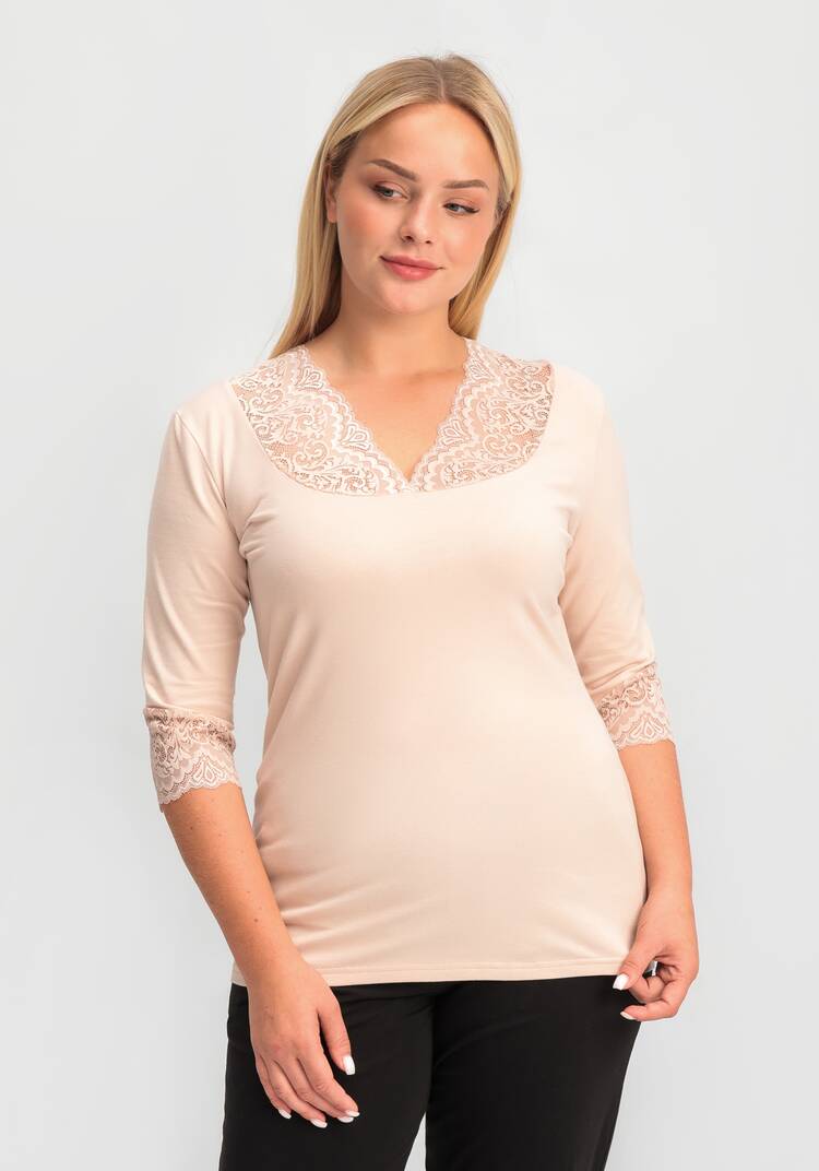 Майка с рукавом 3/4 Кармен шир.  750, рис. 23