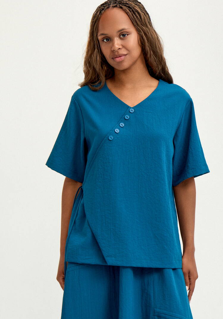 Блуза  свободного кроя шир.  750, рис. 12