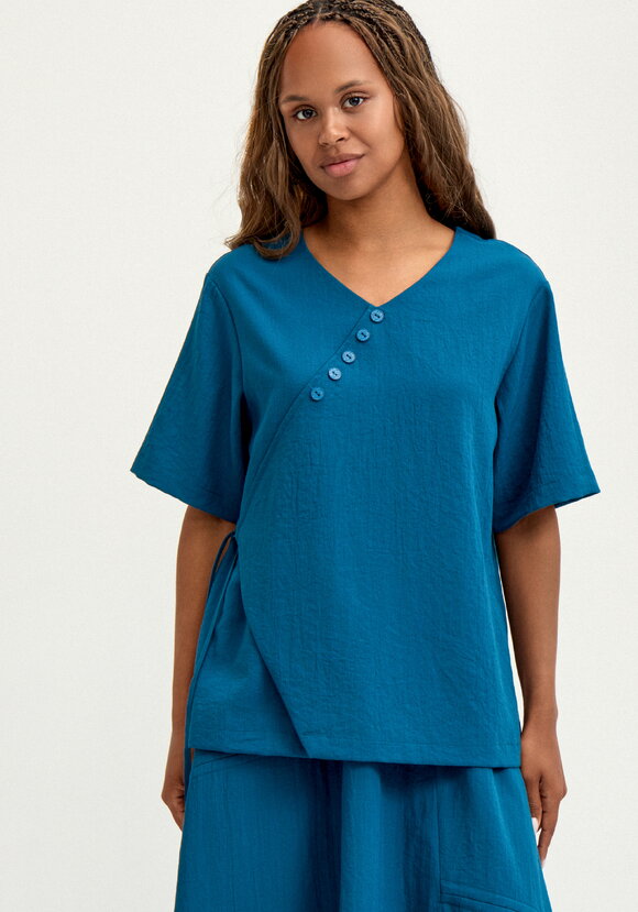 Блуза  свободного кроя шир.  580, рис. 12