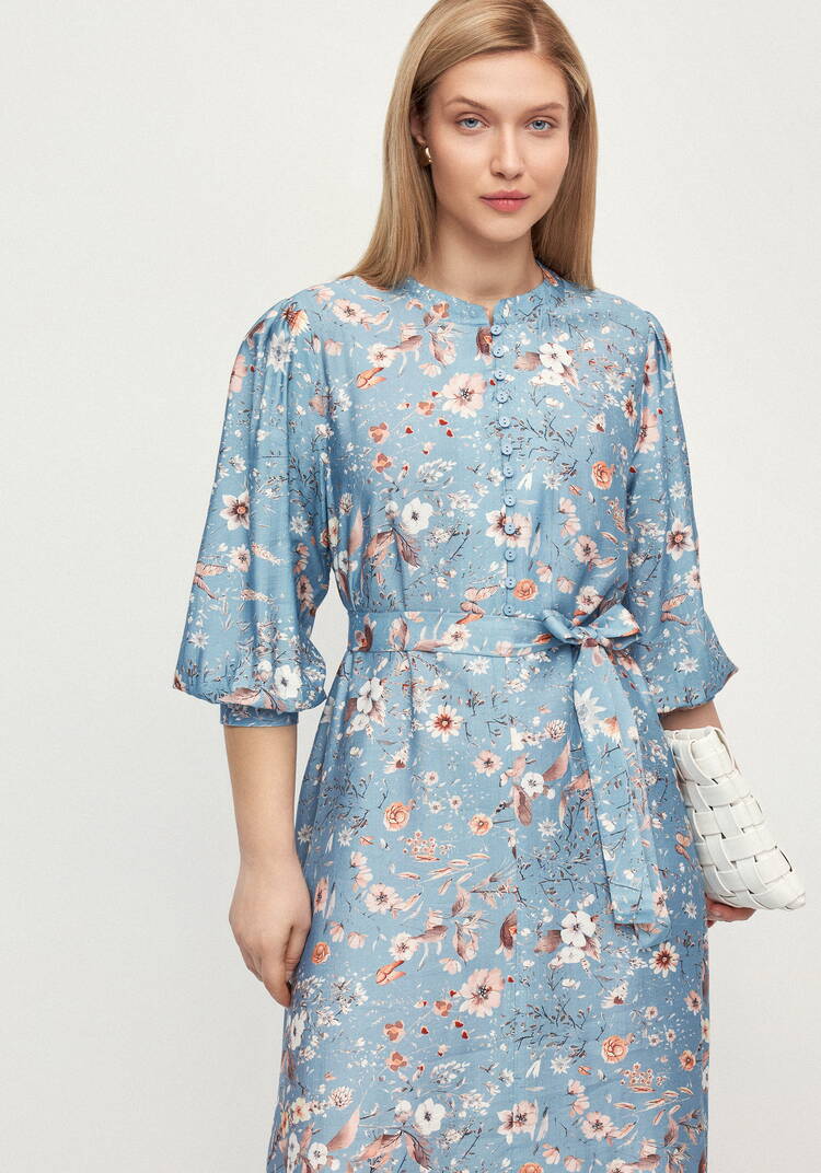 Платье с принтом по рукавам Герда шир.  750, рис. 28