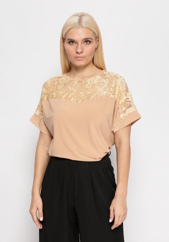 Блуза   с  кружевом шир.  580, рис. 6