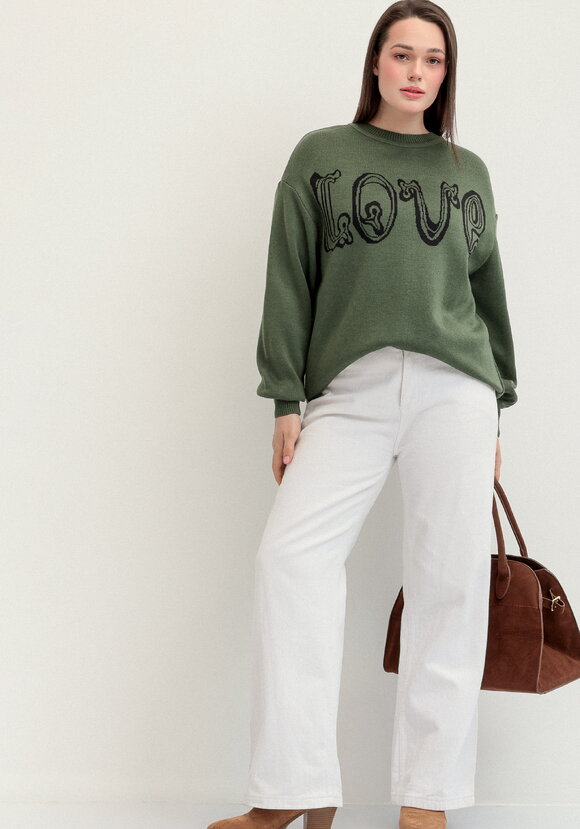 Джемпер с жаккардовой надписью шир.  580, рис. 10