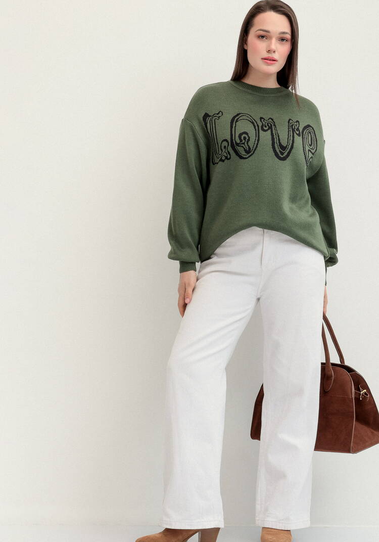 Джемпер с жаккардовой надписью шир.  750, рис. 10