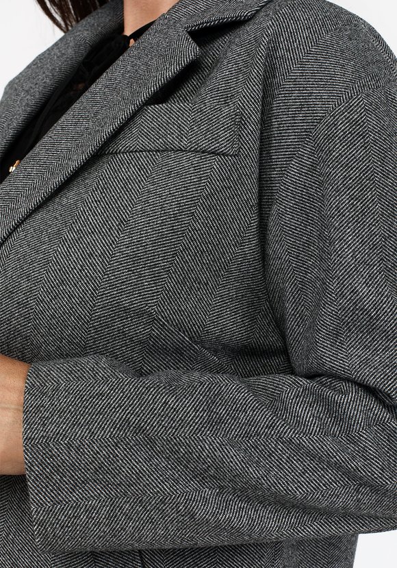 Пальто прямого кроя с английским воротником шир.  580, рис. 8