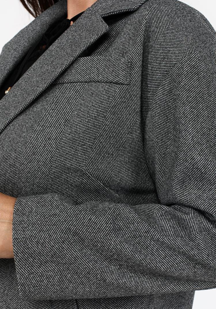 Пальто прямого кроя с английским воротником шир.  750, рис. 8