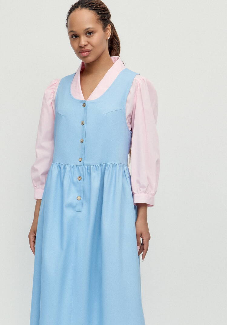 Сарафан оверсайз с отрезной линией талии шир.  750, рис. 16