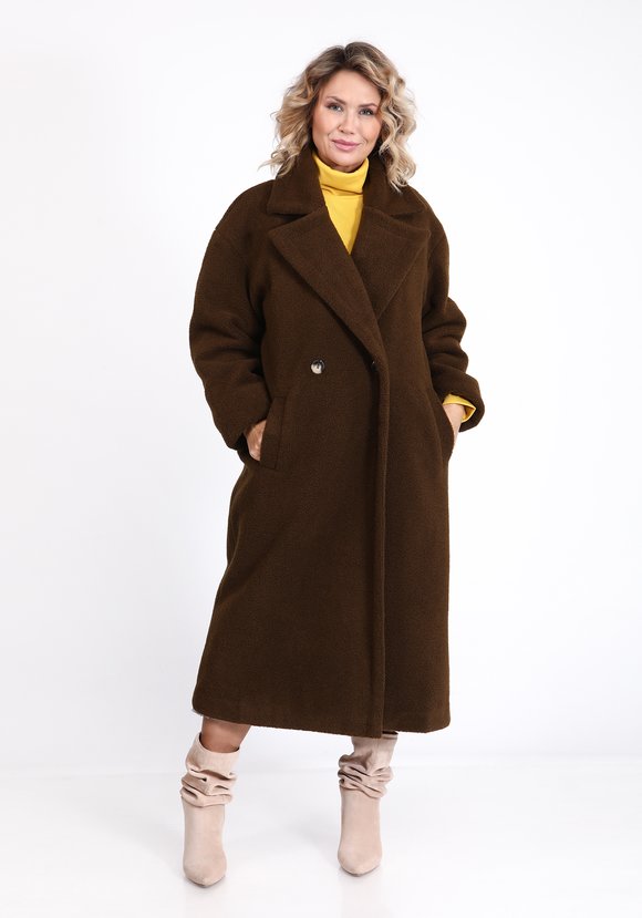 Шуба из эко-меха тедди шир.  580, рис. 5