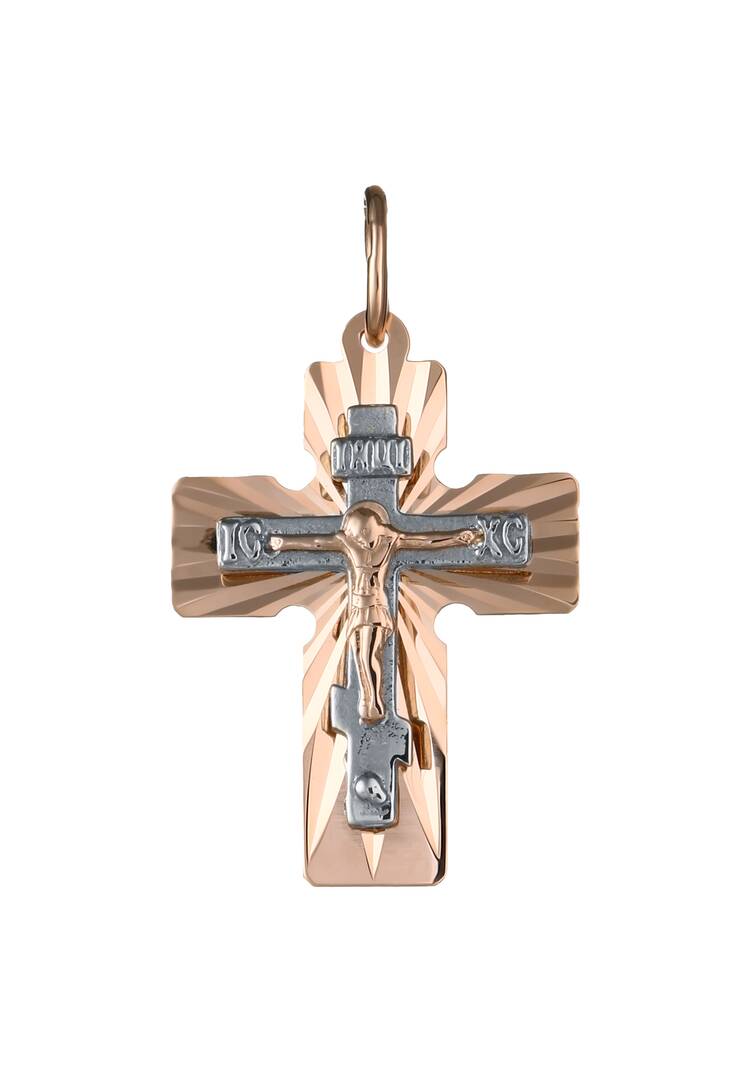 Подвеска золотая Вера шир.  750, рис. 3